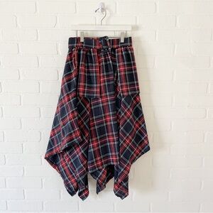 Kate Hewko NWT Plaid Asymmetrical Skirt